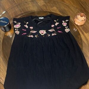 Elegant Kids Dress with Floral Embroidery